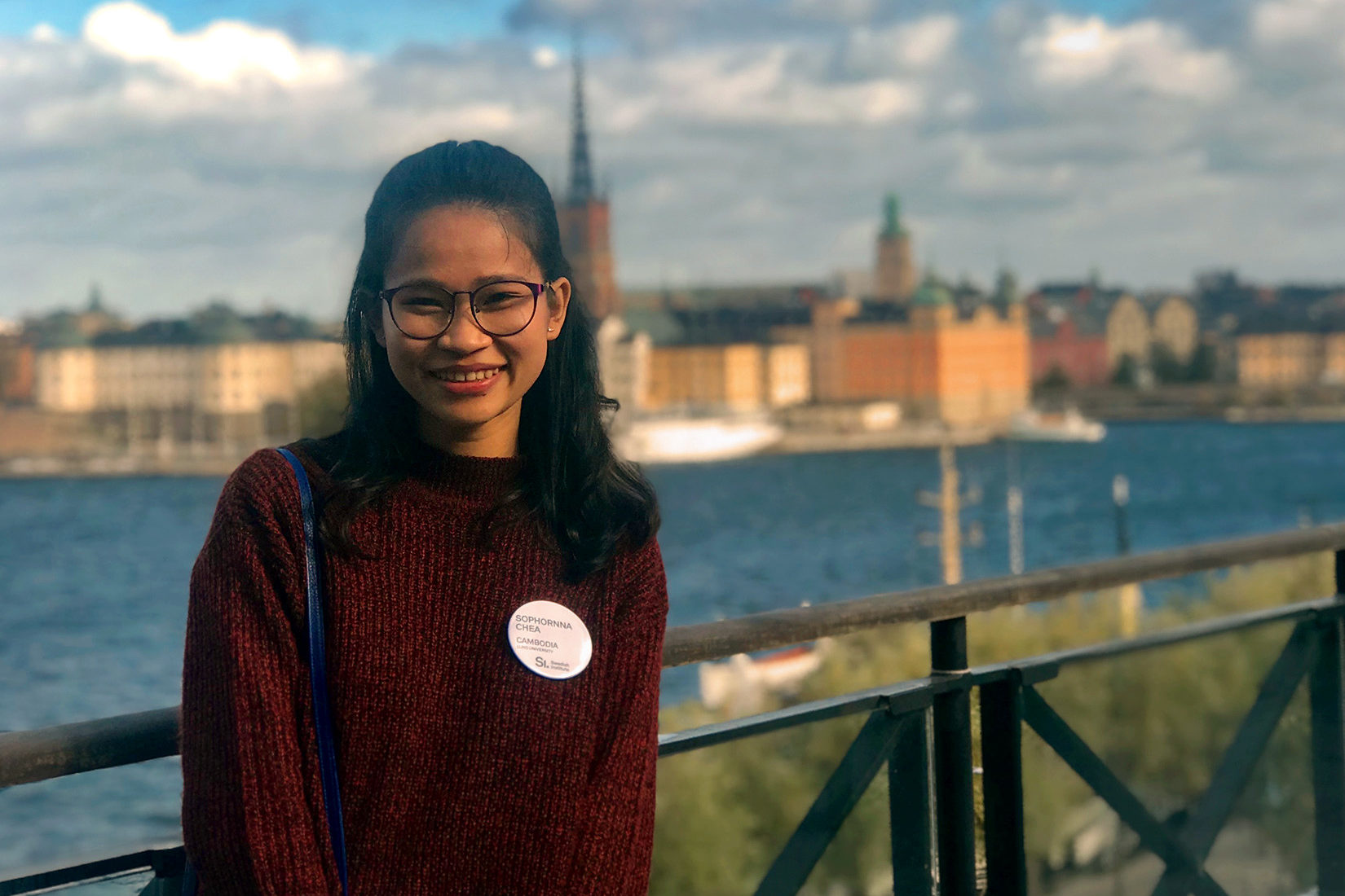 SI scholarship holder Sophornna Chea in Stockholm