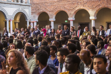 SI scholarship holders at the SI Diploma Ceremony 2018, at the Stockholm City Hall.