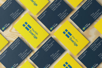 Examples of Sweden's visual identity