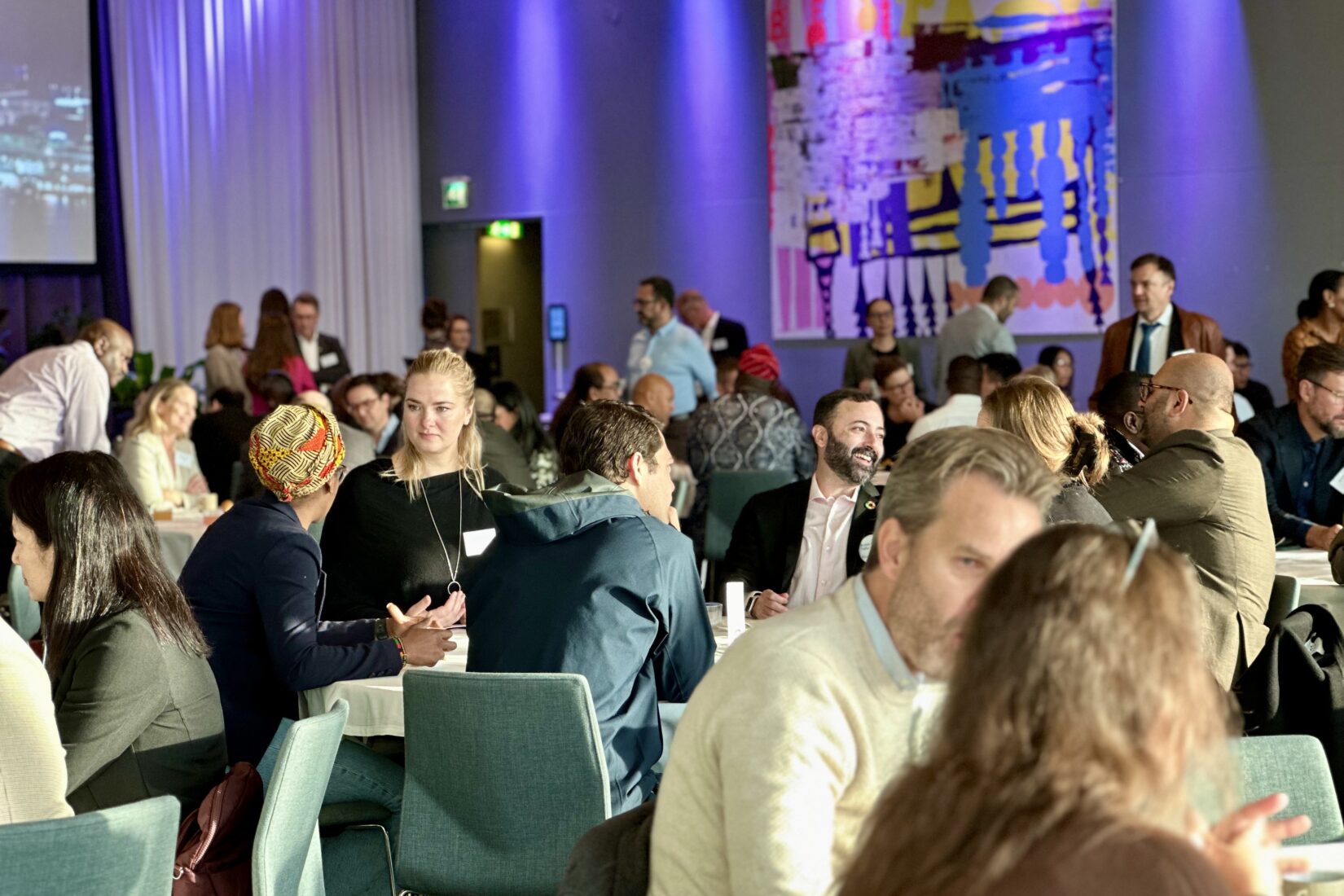 People at a mingle
