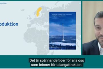 Det är spånnande tider för alla oss som jobbar med talangattraktion, säger Douglas Washburn, chef för enheten för Talangattraktion och exportfrämjande. Bild på Douglas som ler.