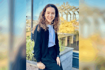 Nickoletta Jordö på Svenska institutets takterrass.